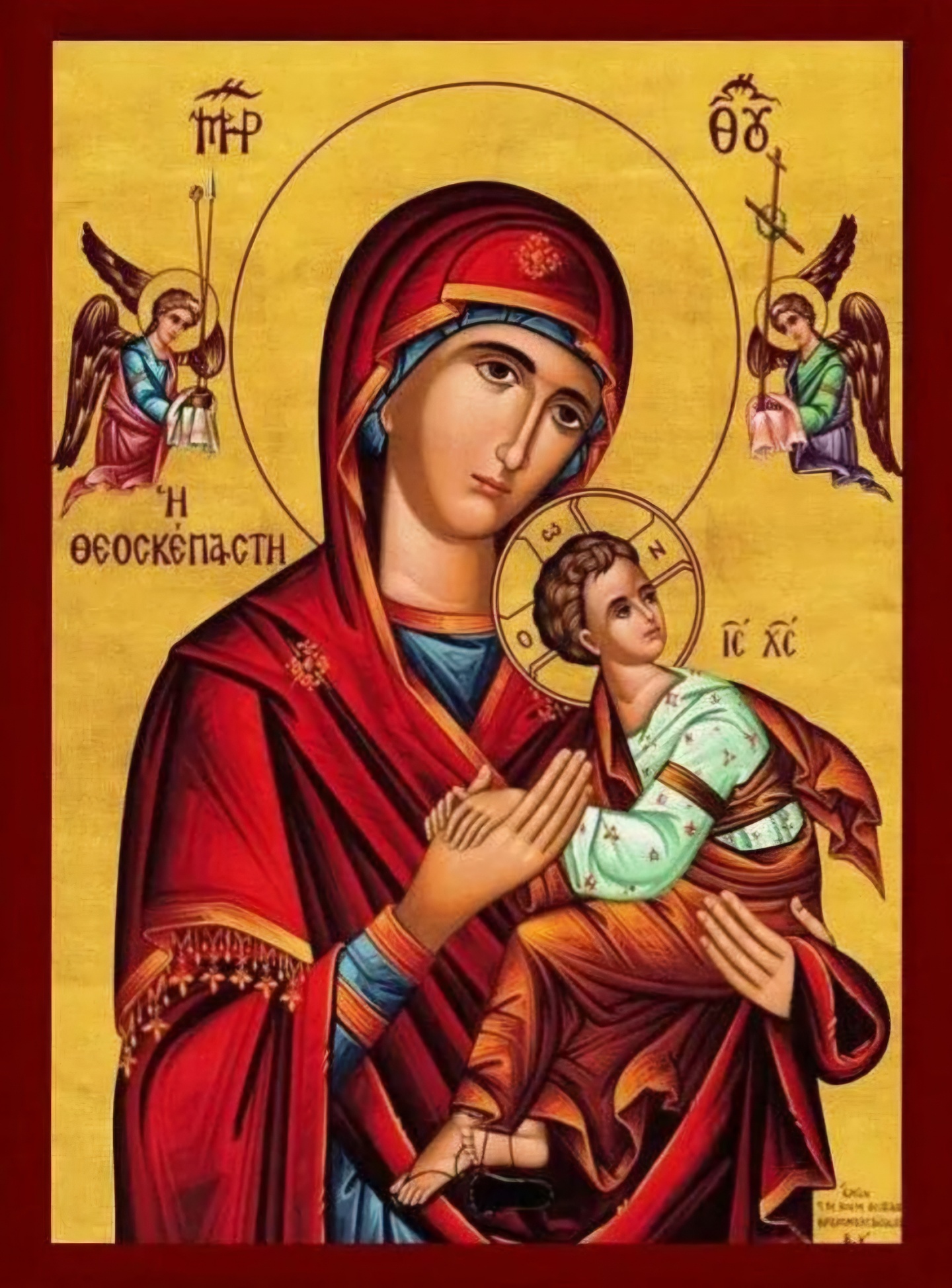 Virgin Mary & Child Jesus diamond painting kit by Puzzling Gems