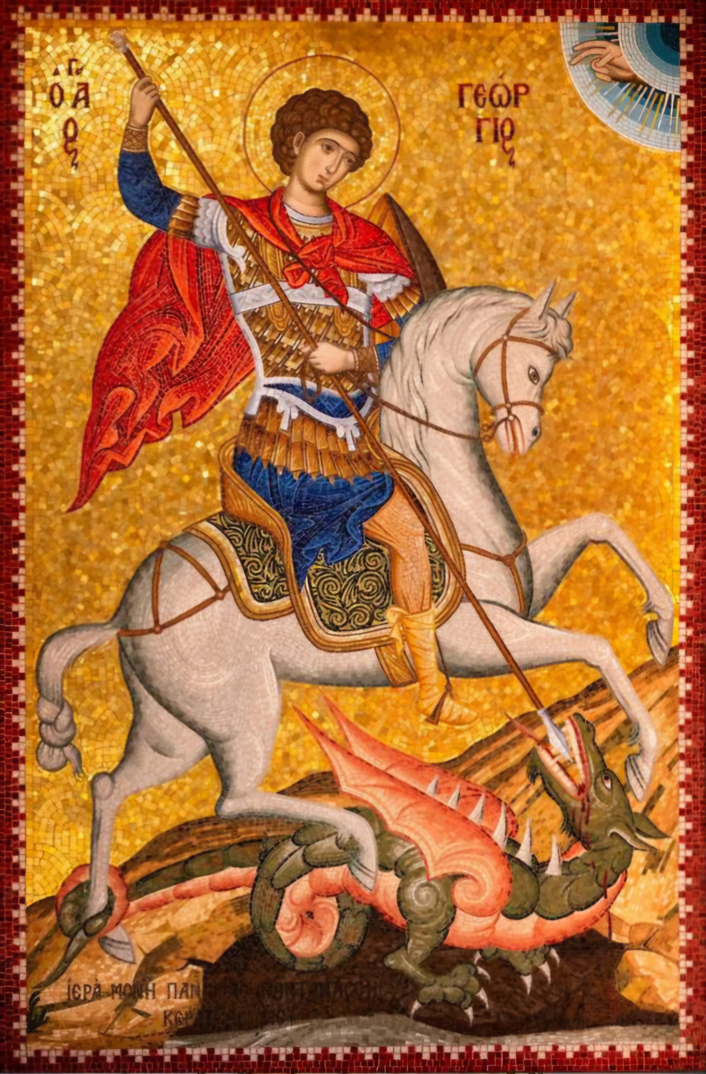 Saint George diamond painting kit by Puzzling Gems