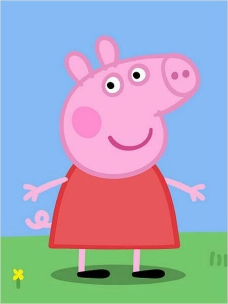 Peppa Pig diamond painting kit by Puzzling Gems