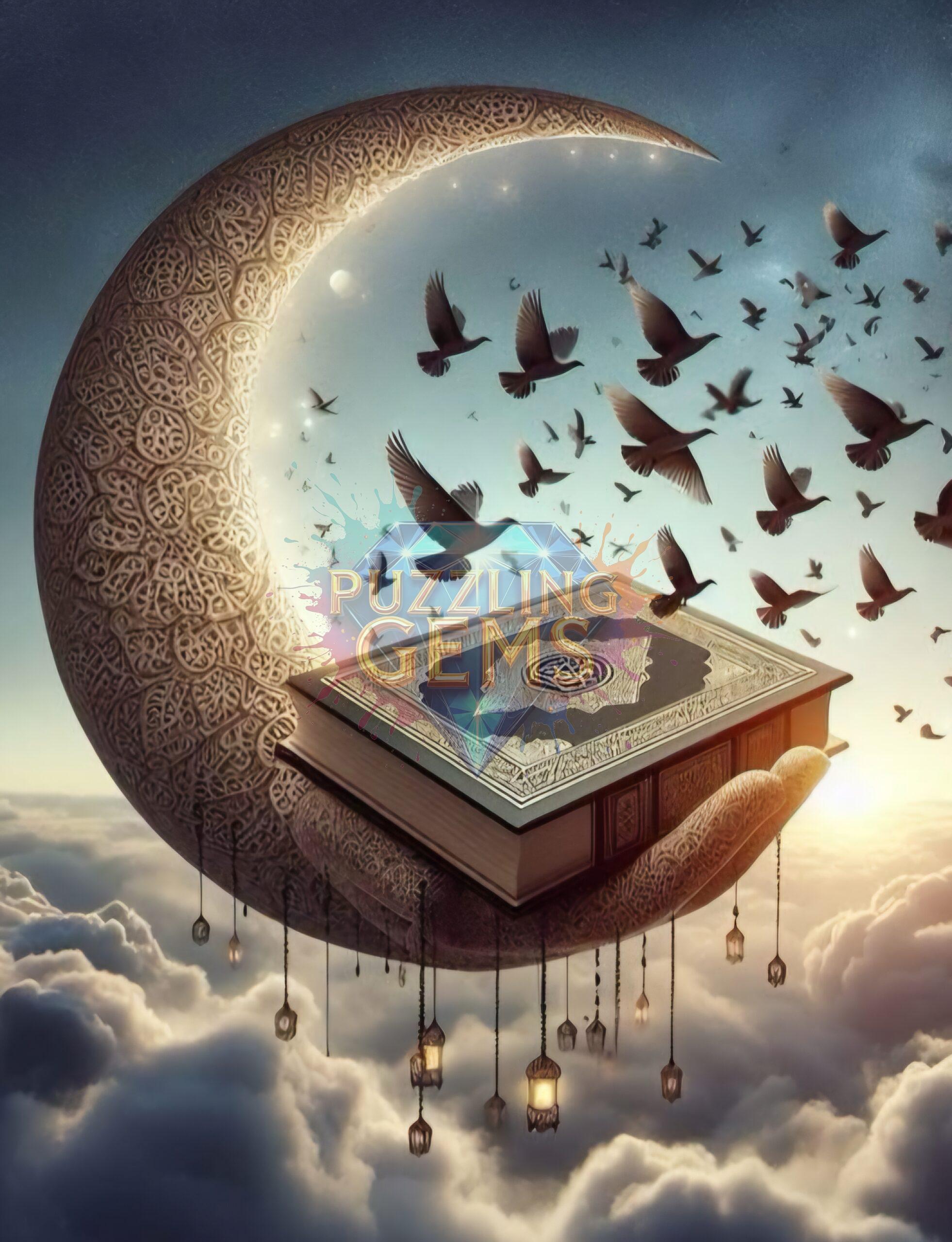 The Holy Quran and Crescent Moon